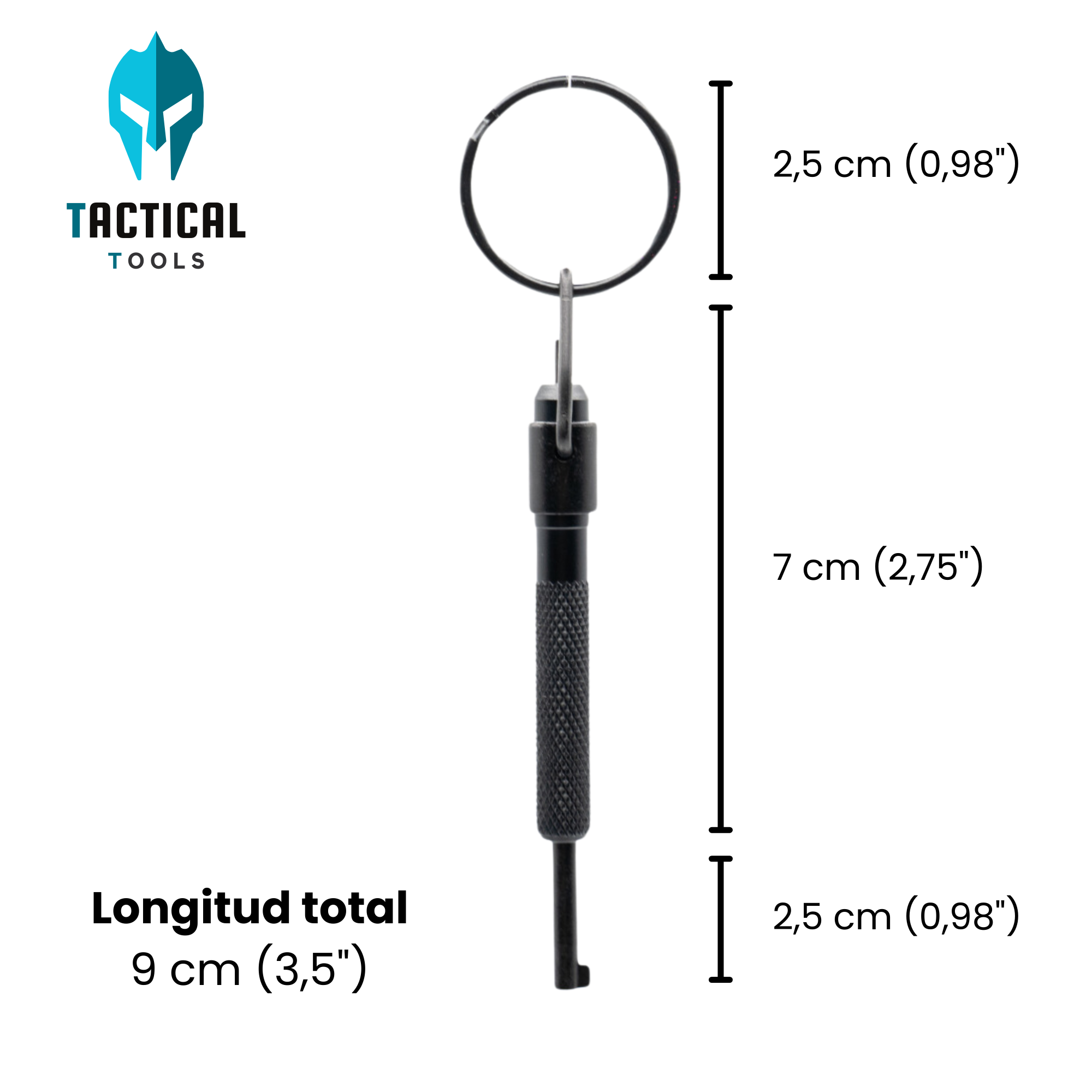 Llave de esposas policiales corta