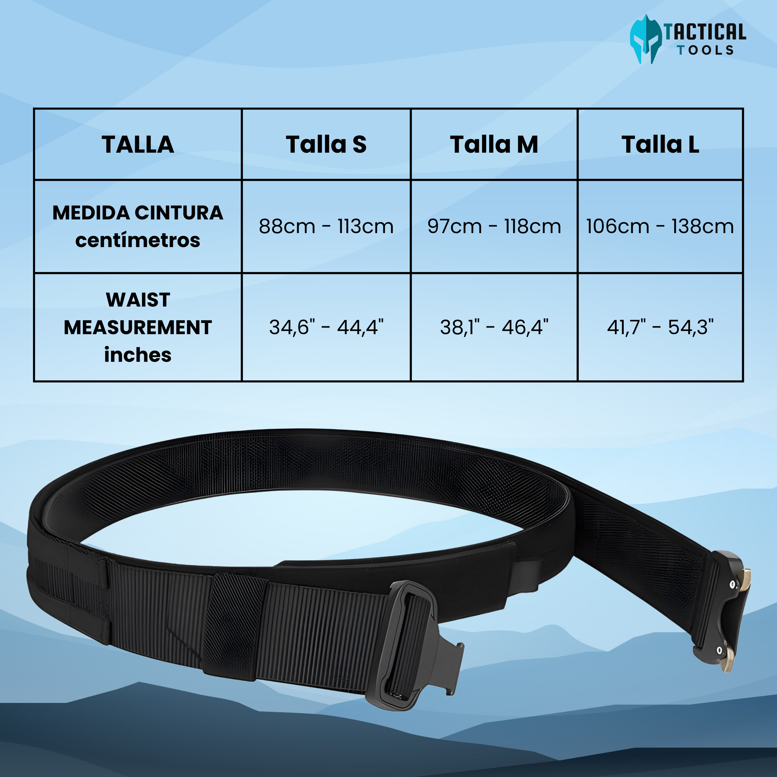 Cinturón táctico policial MOLLE