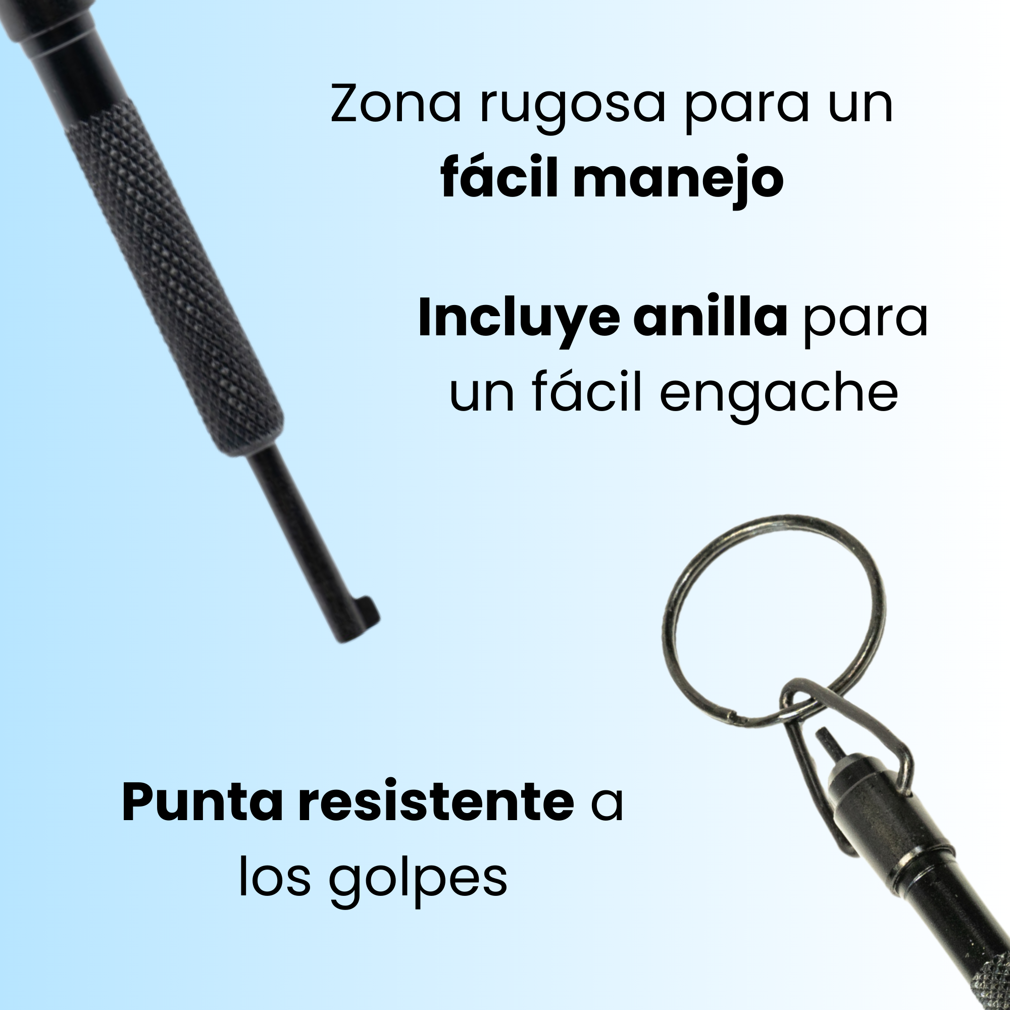 Llave de esposas policiales corta