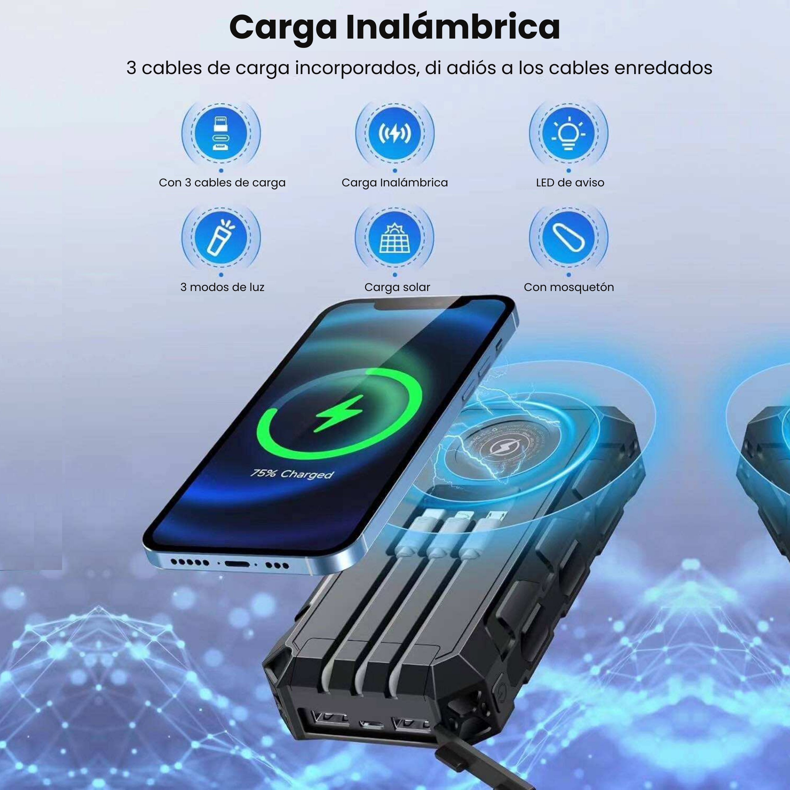 Cargador de móvil solar