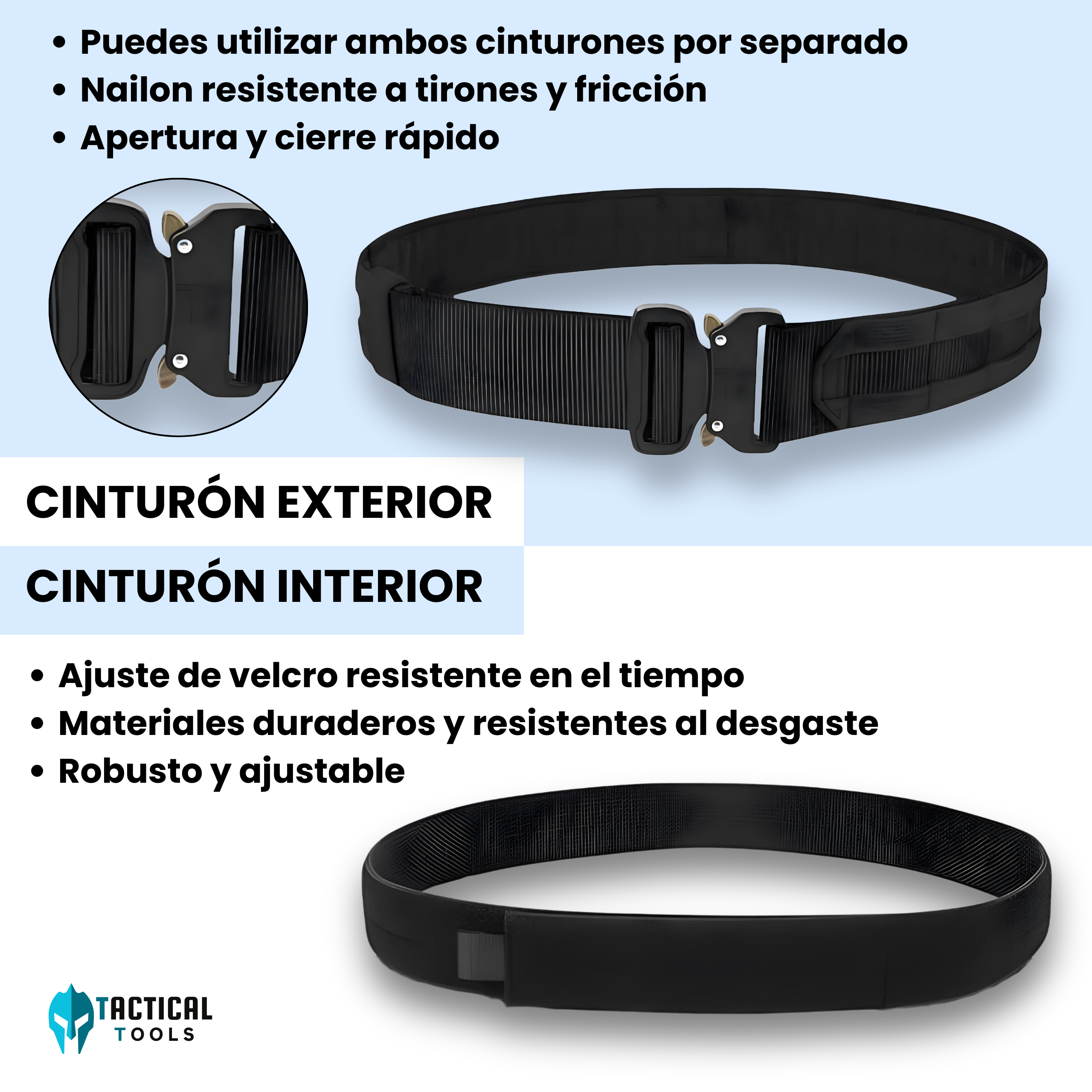 Cinturón táctico policial MOLLE