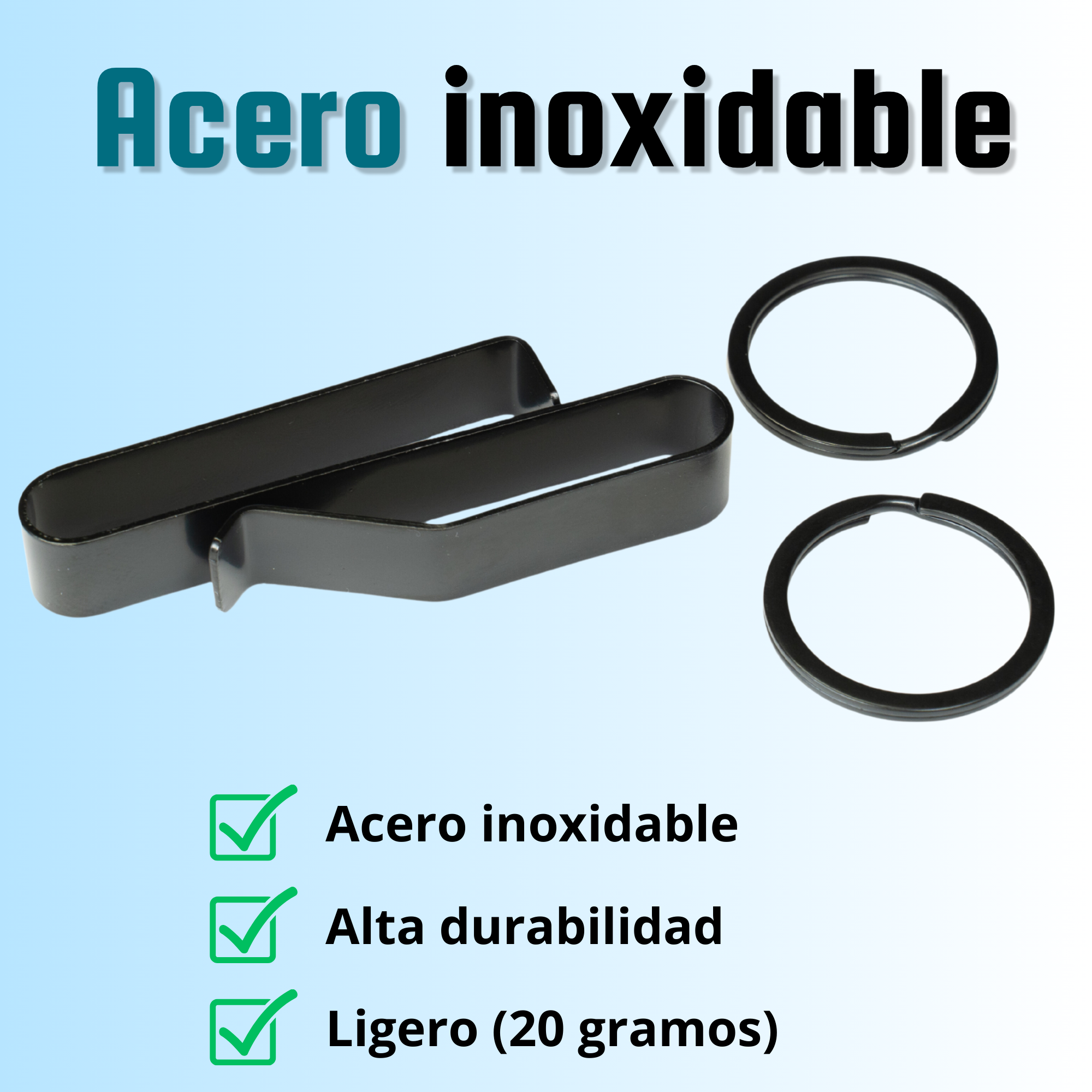 Llave esposas policiales larga con llavero táctico