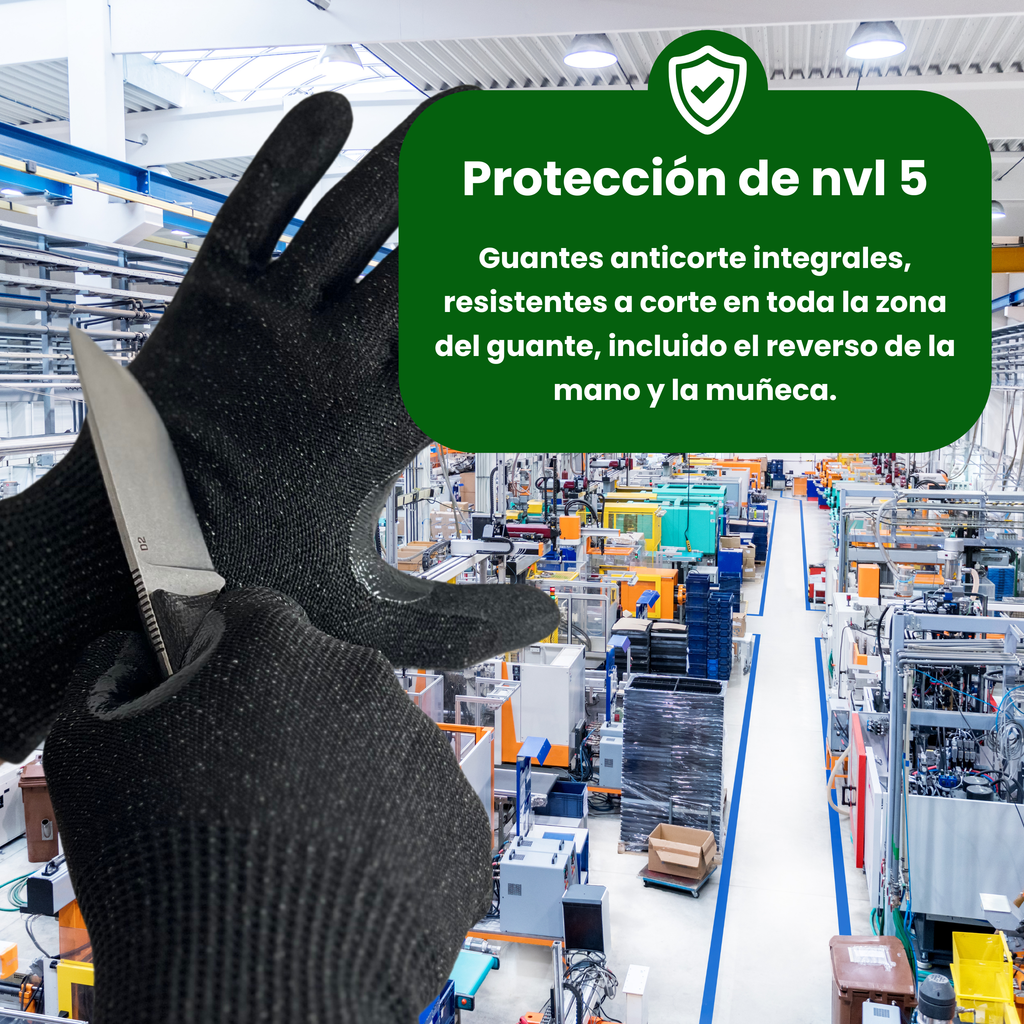 Guantes tácticos anticorte integral