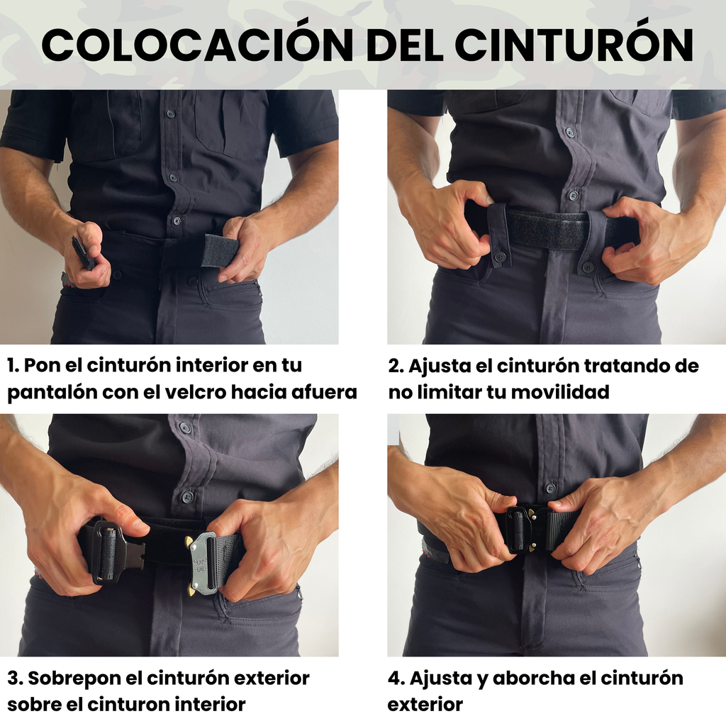 Cinturón táctico policial MOLLE