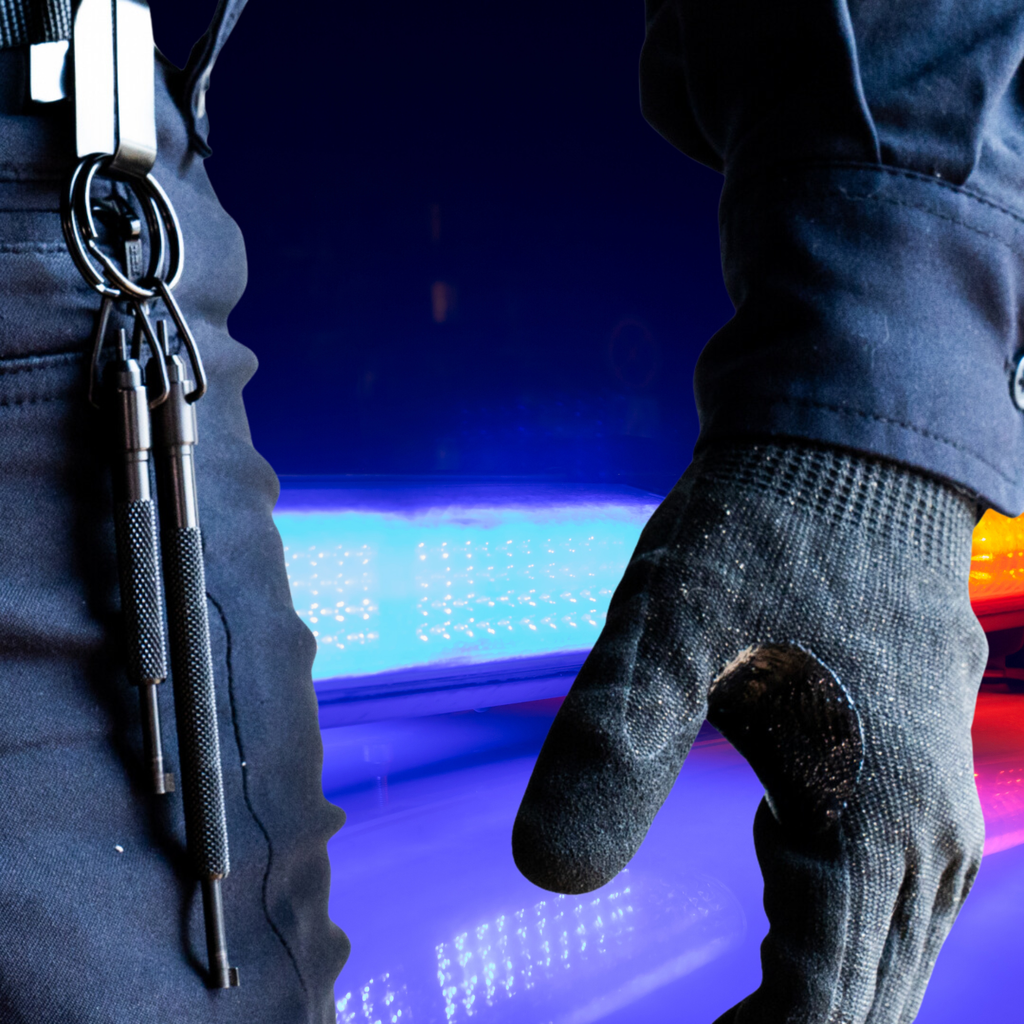 Llave de esposas policiales corta