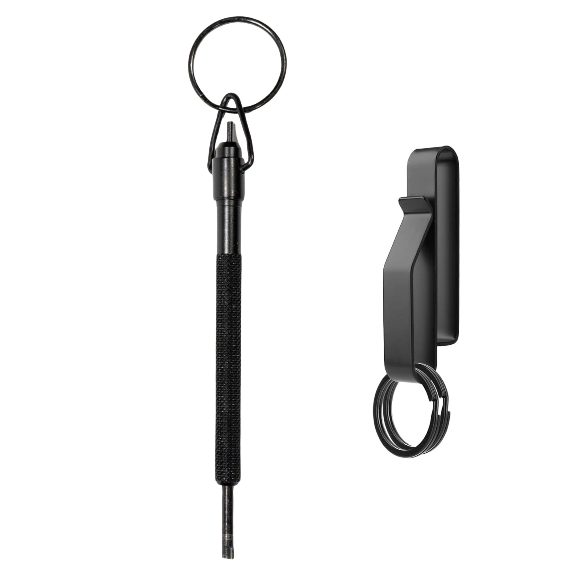 Llave esposas policiales larga con llavero táctico